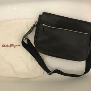 New Salvatore Ferragamo Black Leather Bag!